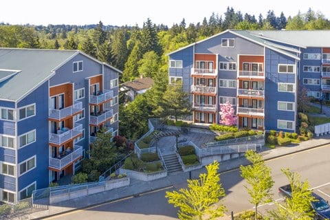 Exterior View Of Property at Newberry Square Apartments, Lynnwood, WA, 98087